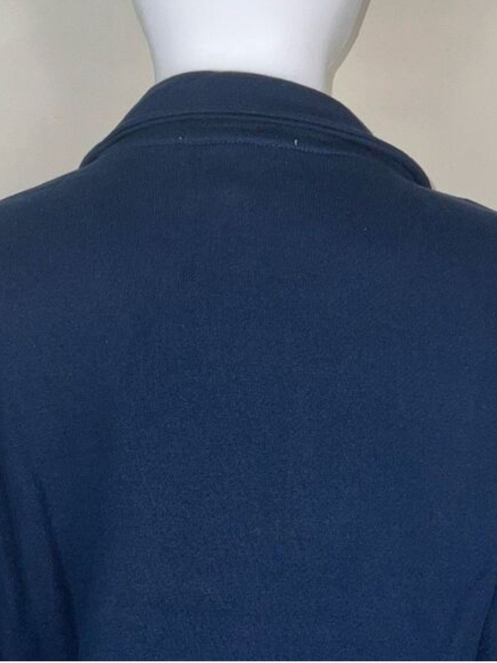 WeWoreWhat Navy Cropped Half-Zip Pullover - Picture 6 of 10